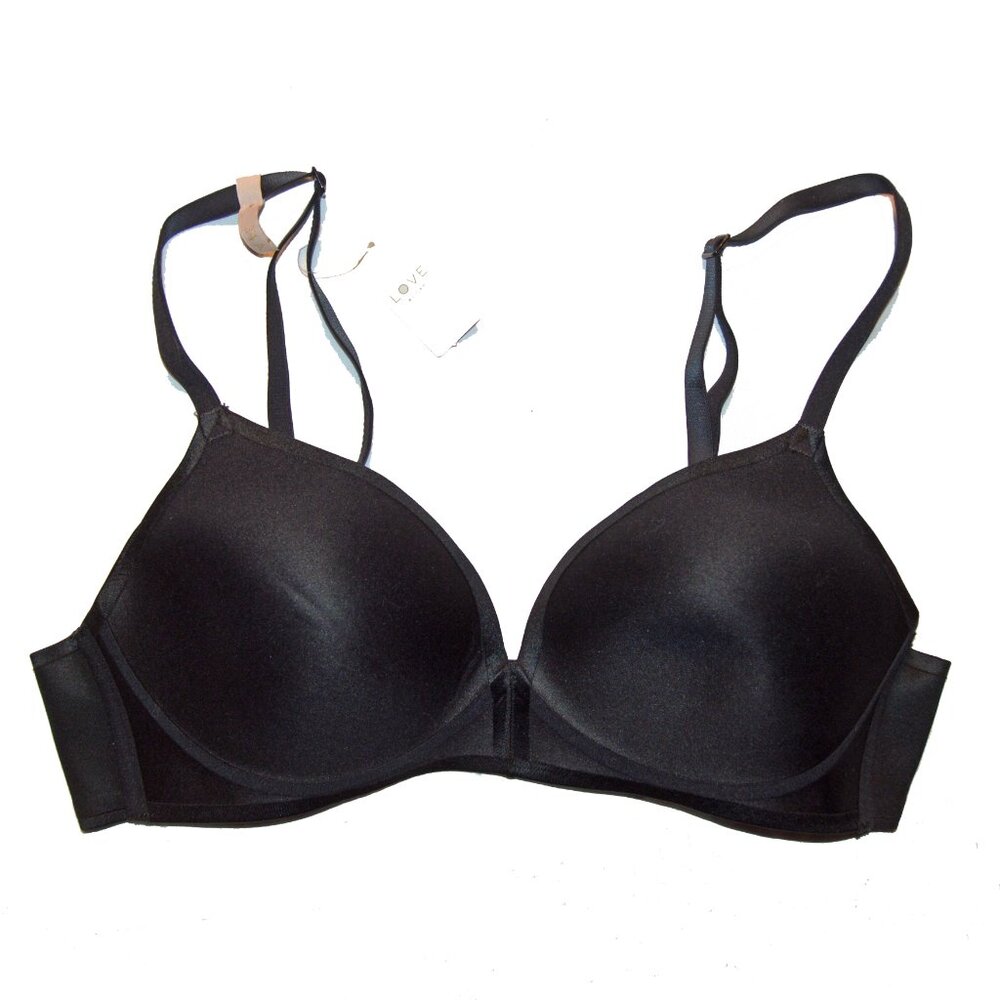 Love by Gap NWT Black Everyday Smooth Wireless Bra 34A